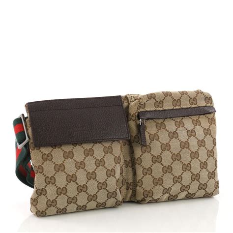 gucci vintage canvas belt bag